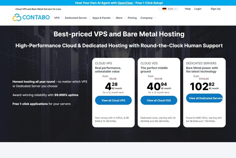 Contabo Expands 1-Click Marketplace with OpenClaw AI Agent