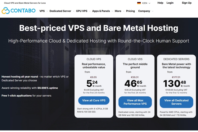 Contabo Launches GPU VPS With Dedicated NVIDIA RTX PRO 6000 and 96 GB VRAM