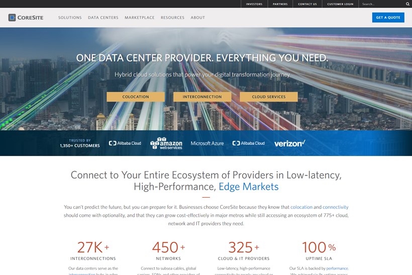 Data Center and Colocation Solutions Provider CoreSite Announces Start of CH2 Data Center