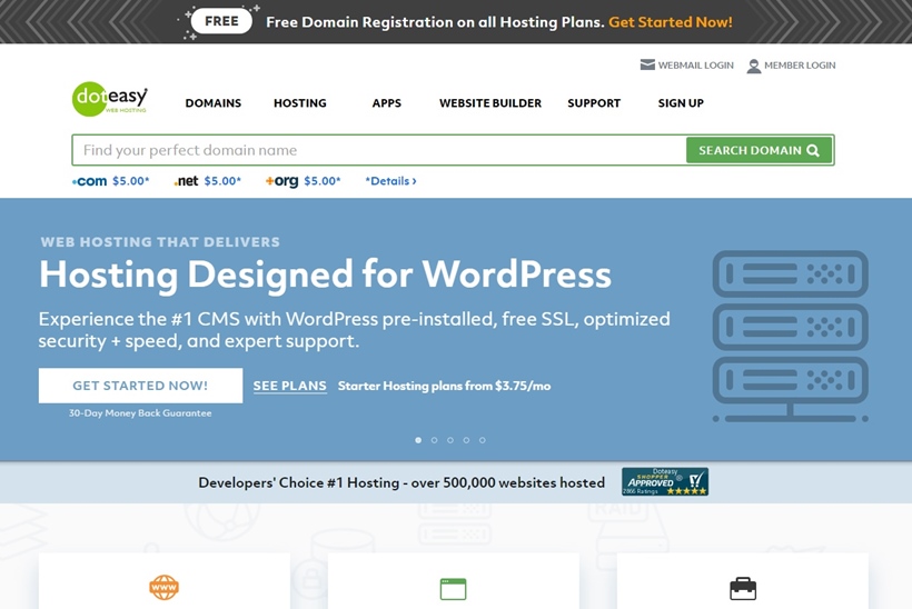 Canadian Web Host Doteasy Announces Optimized WordPress Hosting Packages