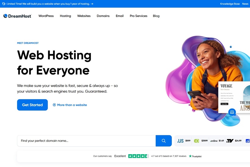 DreamHost Launches Free Human-Crafted WordPress Website Builds