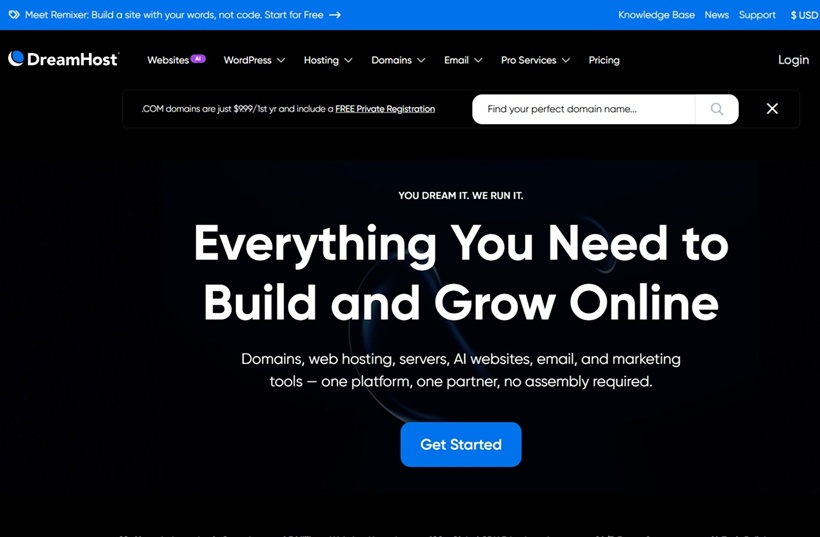 DreamHost Expands Remixer with AI Video Generation and Enhanced Design Features