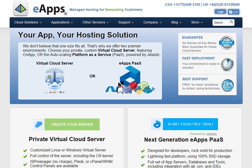eApps Hosting Announces Launch of PaaS Services