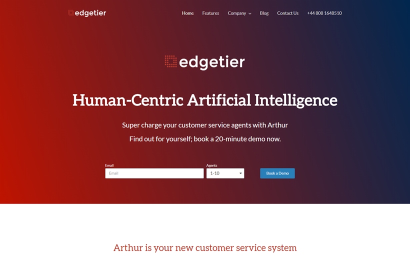 AI Customer Support Solution Provider EdgeTier Wins 2019 Google’s ‘Adopt a Startup’