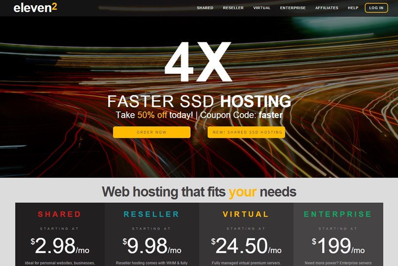 Web Host Eleven2 Announces Launch of Shared SSD Hosting Options
