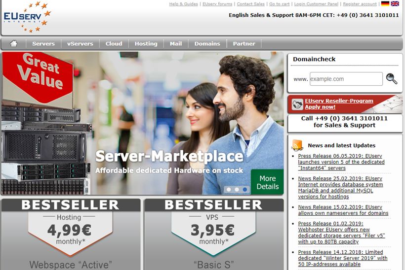 Web Host EUserv Launches New Version of Dedicated ‘Instant64’ Servers
