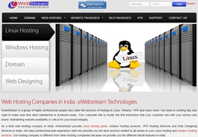 Indian Web Host eWebstream Launches Linux Hosting Services