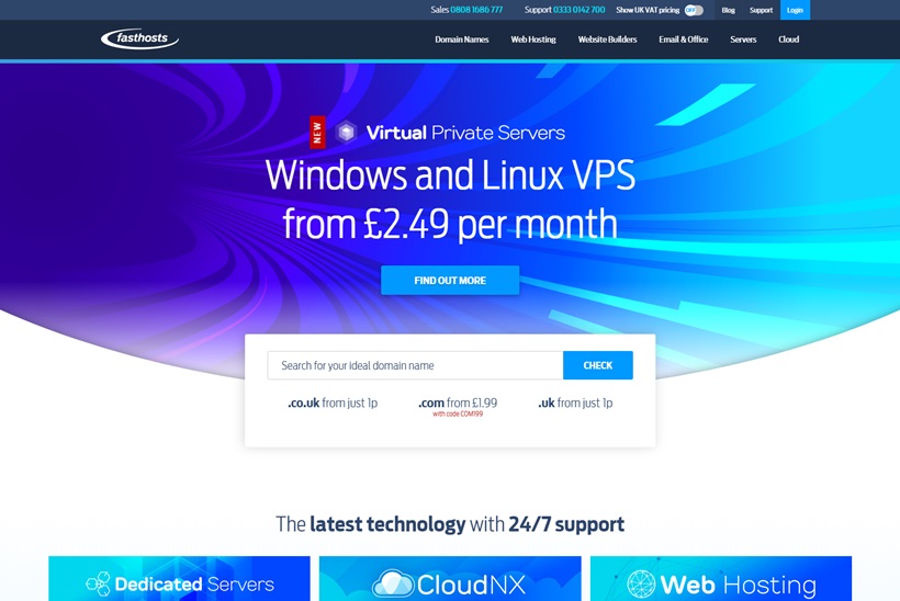 Web Host Fasthosts Launches New Virtual Private Server (VPS) Range in the UK