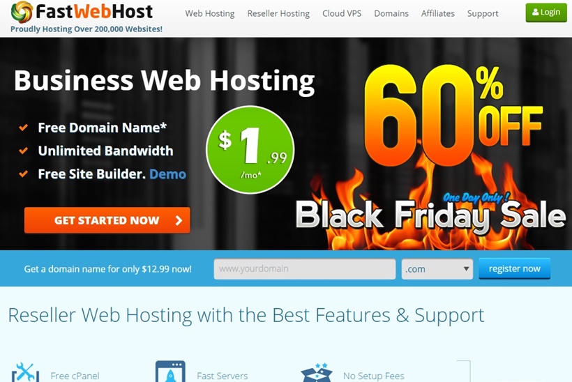 Web Host and Domain Registrar FastWebHost Offers Promotion that Extends to Free Domain Name
