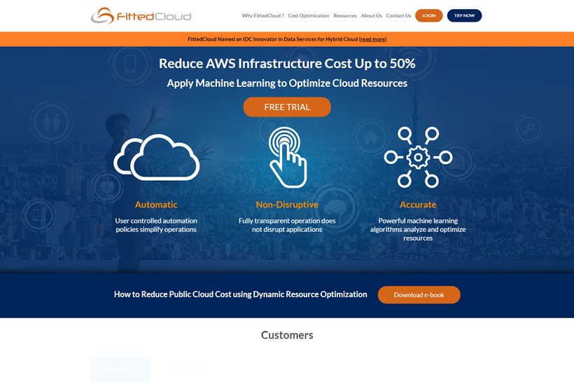 Automated Cost Optimization Solutions Provider FittedCloud Makes Solutions Available Through AWS Marketplace