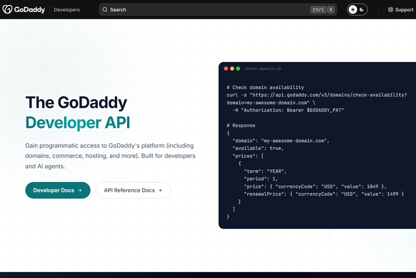 GoDaddy Expands Developer Platform with APIs for Hosting, Email and Commerce