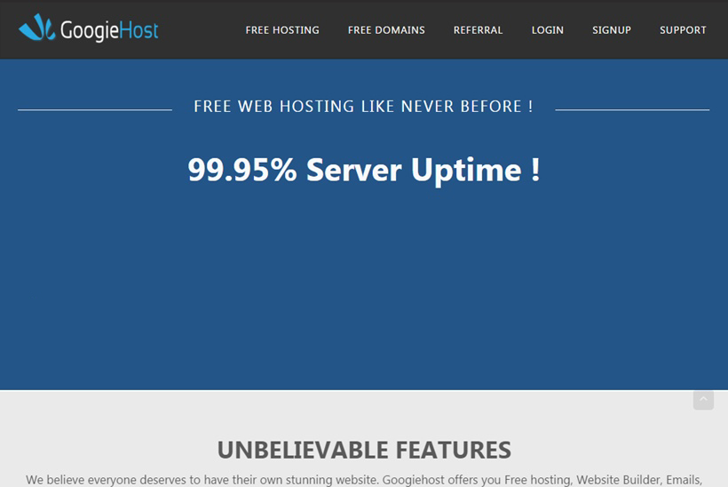 Free Web Hosting Provider GoogieHost Announces Adding Free cPanel Hosting