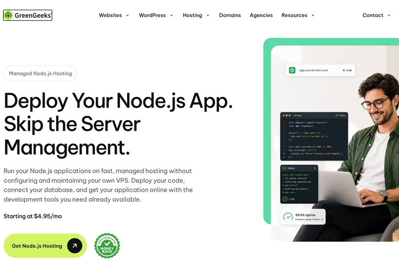 GreenGeeks Introduces Managed Node.js Hosting for Web Applications and AI-Built Projects