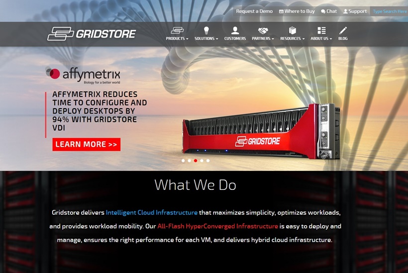 Hyper-converged All-flash Infrastructure Provider Gridstore to Attend IP EXPO