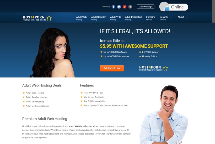 Web Host Host4Porn Announces Launch of New Adult Hosting Plans