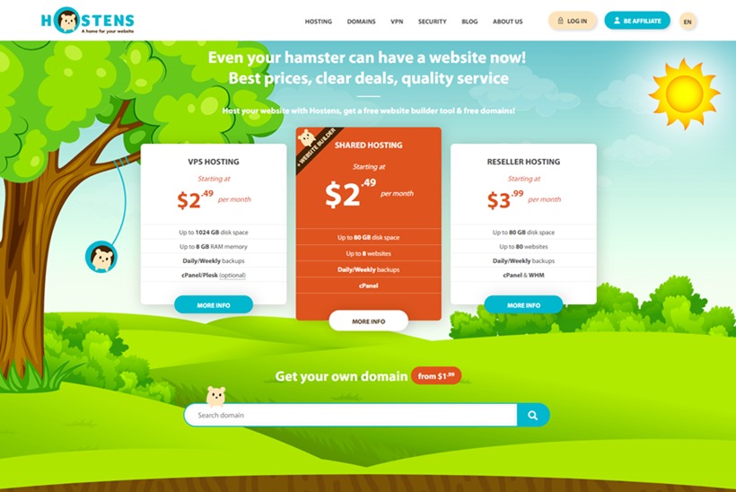 Web Hosting Provider Hostens Launches Website Builder