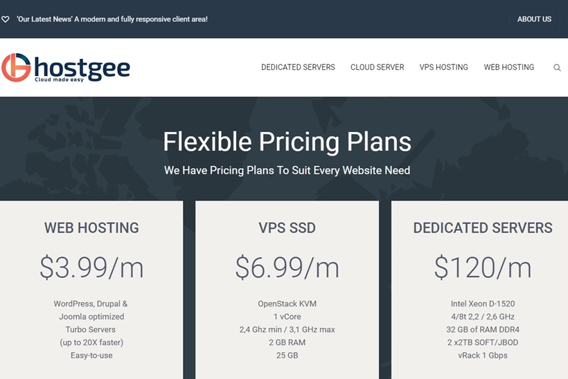 Cloud Services Provider Hostgee Cloud Hosting Now Provides VPS Hosting Services with New Cloud Control Panel