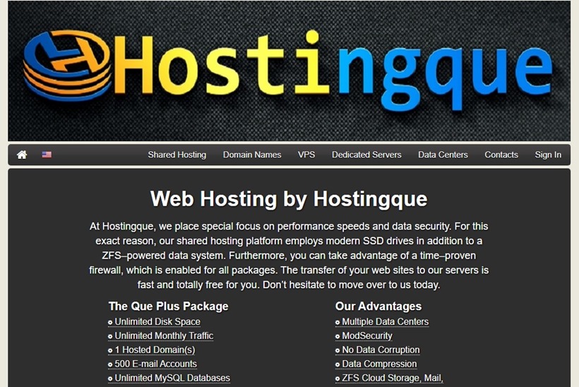 Hostingque Launches Web Hosting Solutions