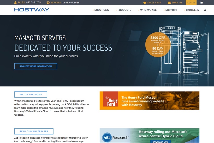 Managed Cloud Infrastructure Provider Hostway Recognized Amongst World’s Largest Cloud Providers