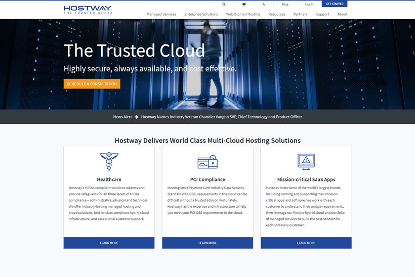 Patrick Emerson Joins Compliant Cloud Hosting Solutions Provider Hostway