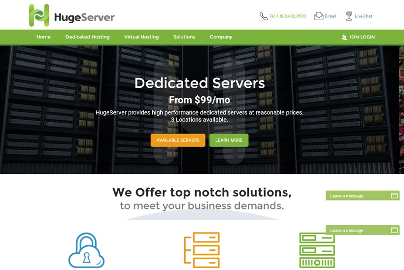 Hosting Solutions Provider HugeServer Rebrands with New Website and Logo