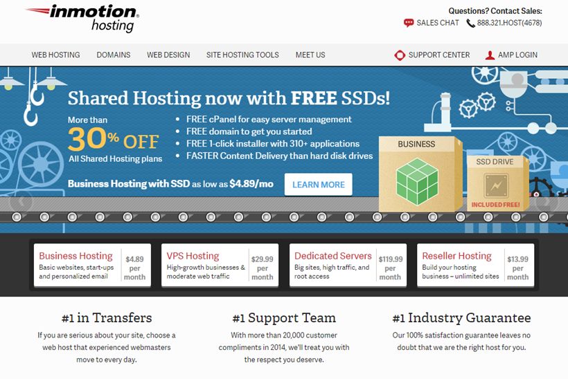 Web Host InMotion Hosting Upgrades Dedicated Hosting Options