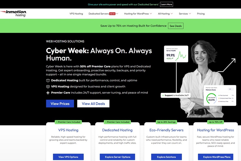 InMotion Hosting Unveils 2025 Black Friday Deals and New Premier Care Bundle