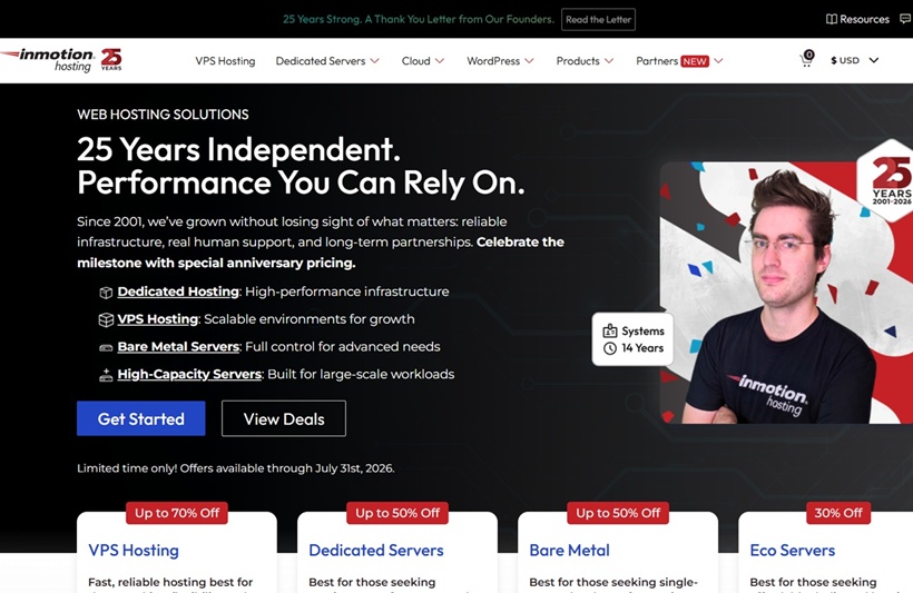 InMotion Hosting Launches Tiered Agency Partner Program