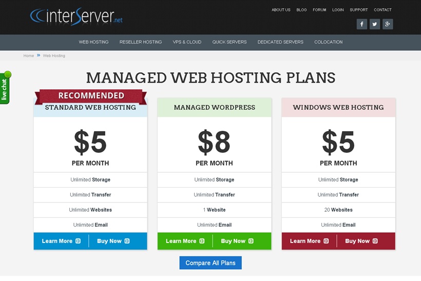 Web Host InterServer Launches Managed WordPress Options