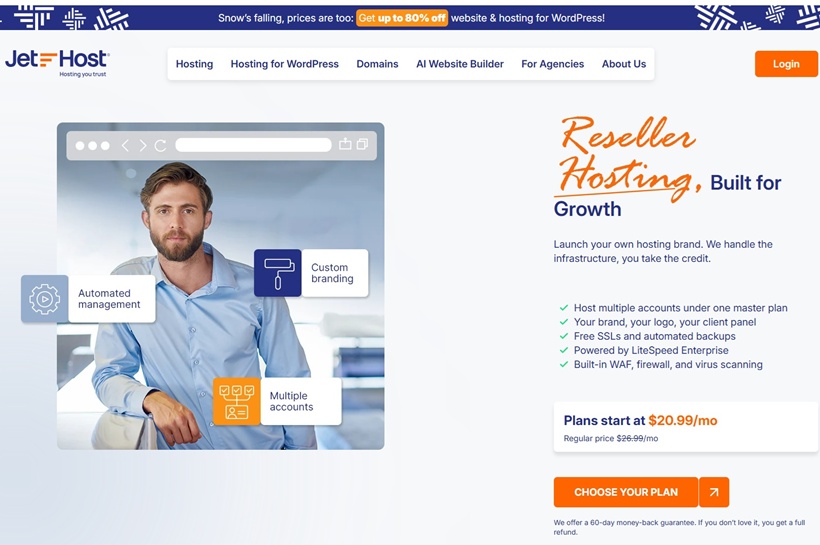 JetHost Launches High-Performance White-Label Reseller Hosting for Agencies and Developers