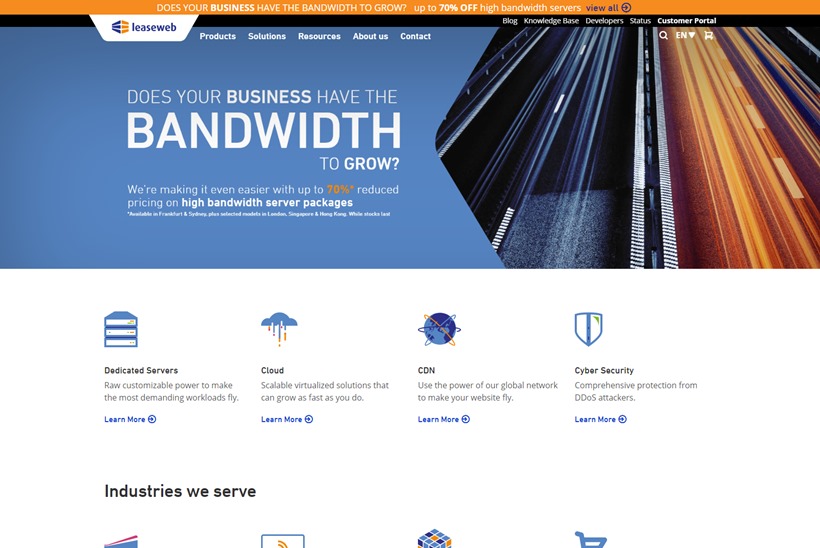 Web Hosting Provider Leaseweb Now Boasts 100Gbps Network