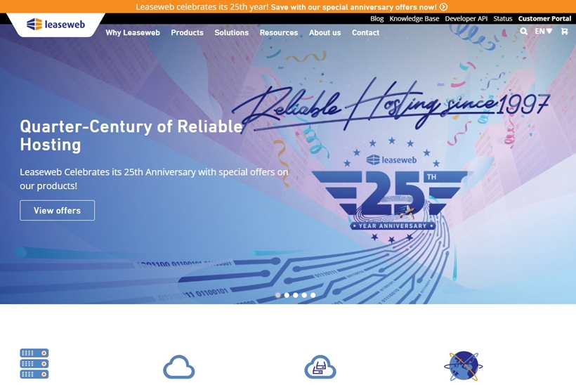 Leaseweb Global Celebrates 25 Years of Innovation in Hosting and Cloud Services