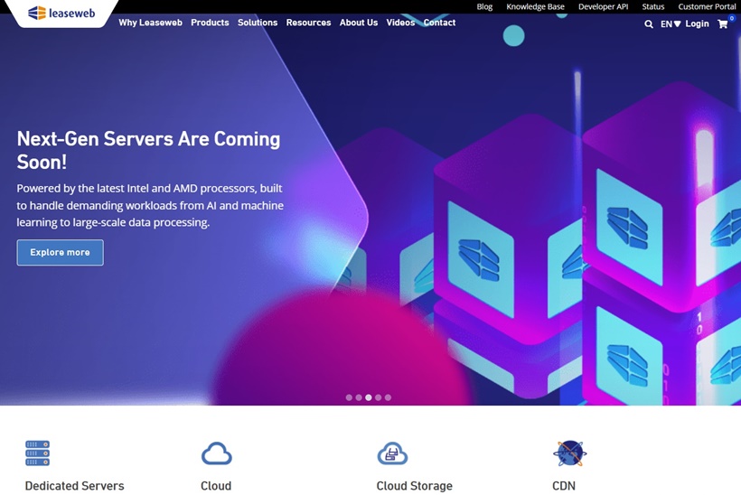 Leaseweb Launches Highly Efficient VPS Infrastructure, Delivering Exceptional Price-Performance, Fast Local Storage and Easy Deployment