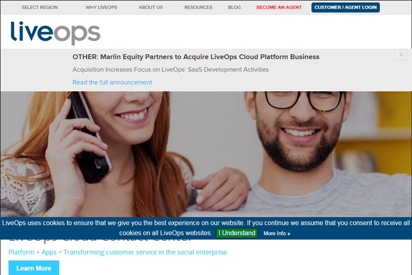 Marlin Equity Partners Acquires Cloud Contact Center and Customer Service Solutions Provider LiveOps’ Cloud Platform Business