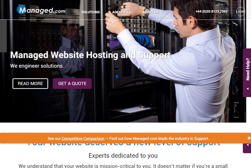 Web Host Managed.com and Website Maintenance and Support Provider DeskPal form Partnership