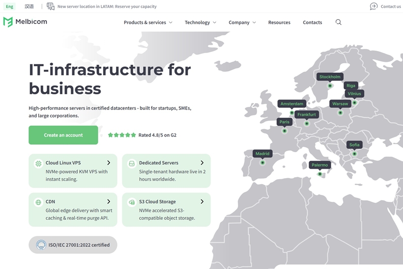 Melbicom Introduces Flexible CDN Plans for Premium Coverage and High-Volume Delivery