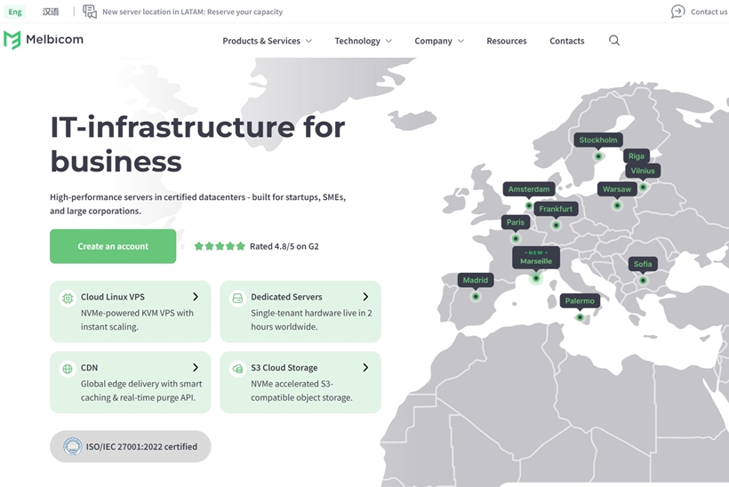 Melbicom Expands Infrastructure Portfolio with New Marseille Location