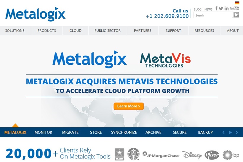 Cloud Company Metalogix Acquires Cloud Collaboration Service Management Platform Provider MetaVis Technologies