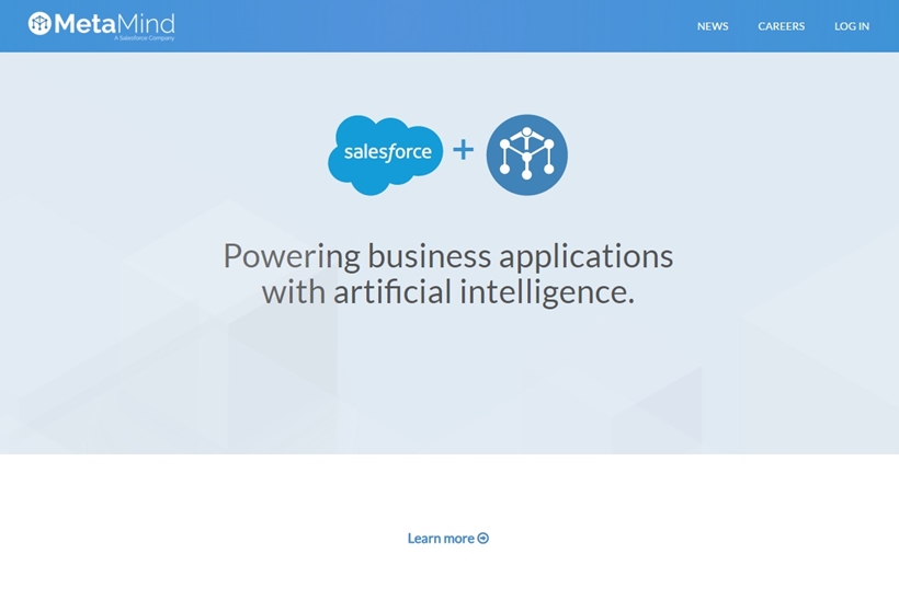 CRM and Cloud Specialist Salesforce Acquires Business AI Company MetaMind