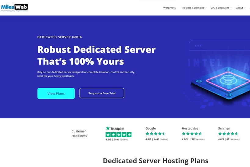 Web Host MilesWeb Announces No-Risk, All-Performance Free Dedicated Server Trial