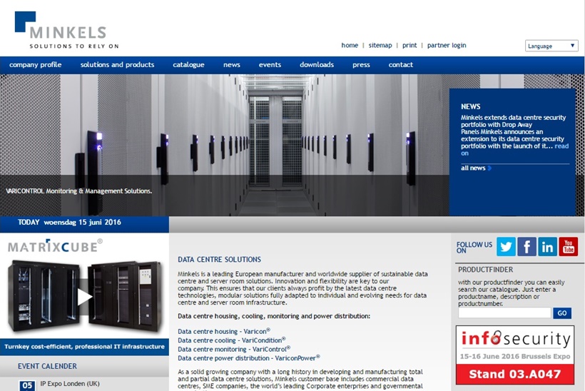 Data Center Infrastructure Provider Minkels Adds Drop Away Panels to Portfolio