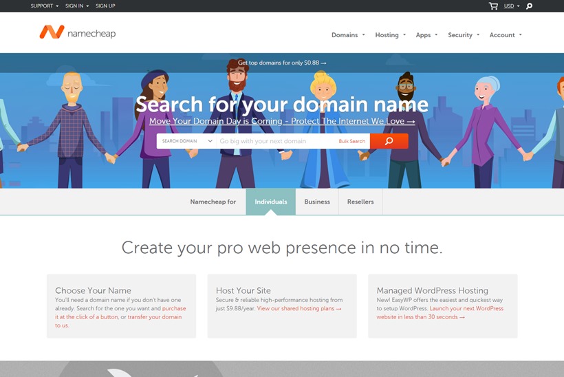 Domain Registrar Namecheap Partners with Creative Cloud Provider Adobe