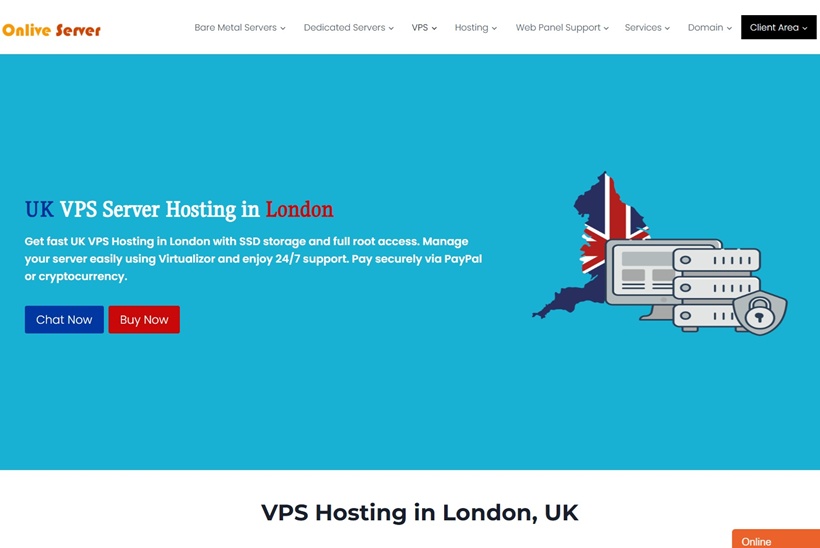 Onlive Server Launches High-Performance UK VPS Hosting with SSD Storage and 24/7 Support