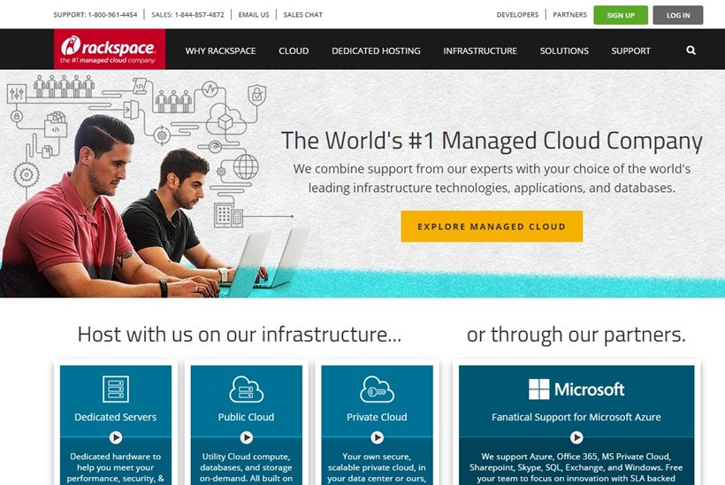 rackspace office 365 support