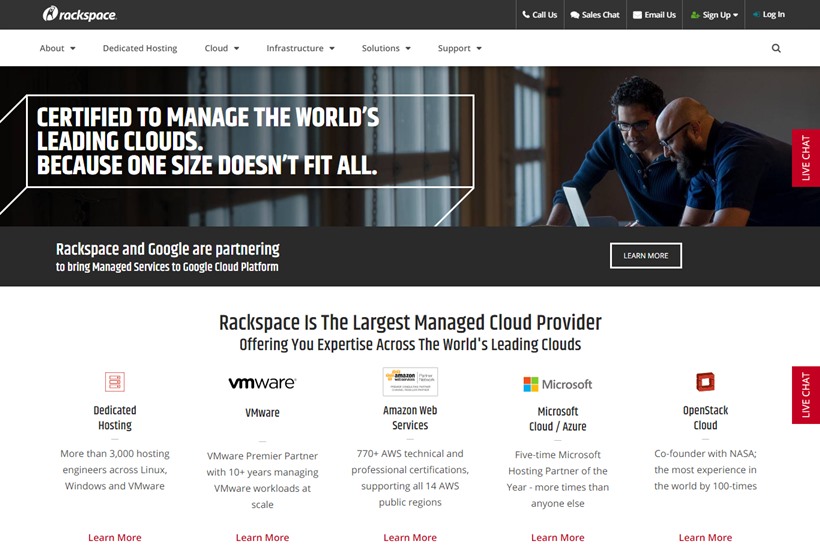 Managed Cloud Company Rackspace Announces Strategic Relationship with Google Cloud