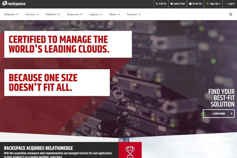Managed Cloud Hosting Company Rackspace Acquires Salesforce Platinum Consulting Partner RelationEdge