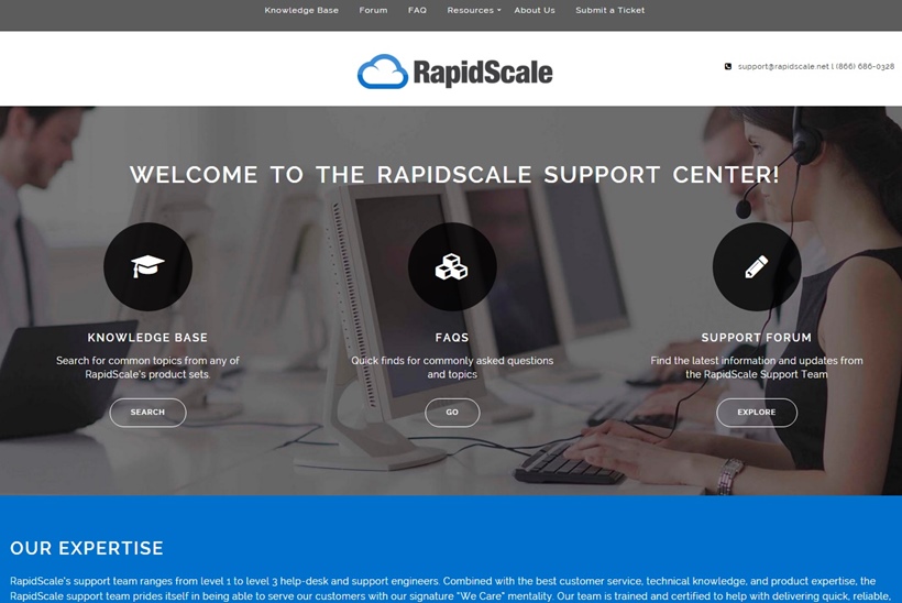 Managed Cloud Services Provider Rapidscale Announces Launch of Self-help Resource for Customers
