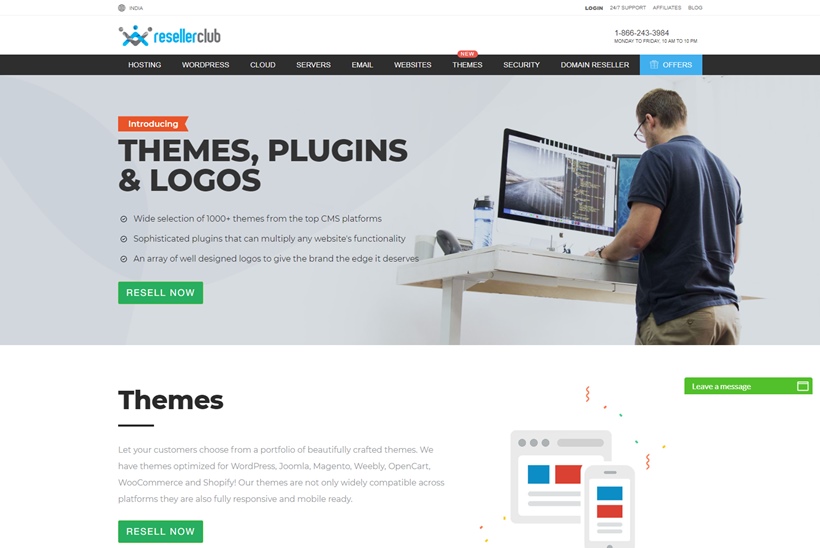 Cloud Infrastructure and Web Hosting Provider ResellerClub Announces Launch of New Themes, Plugins and Logos