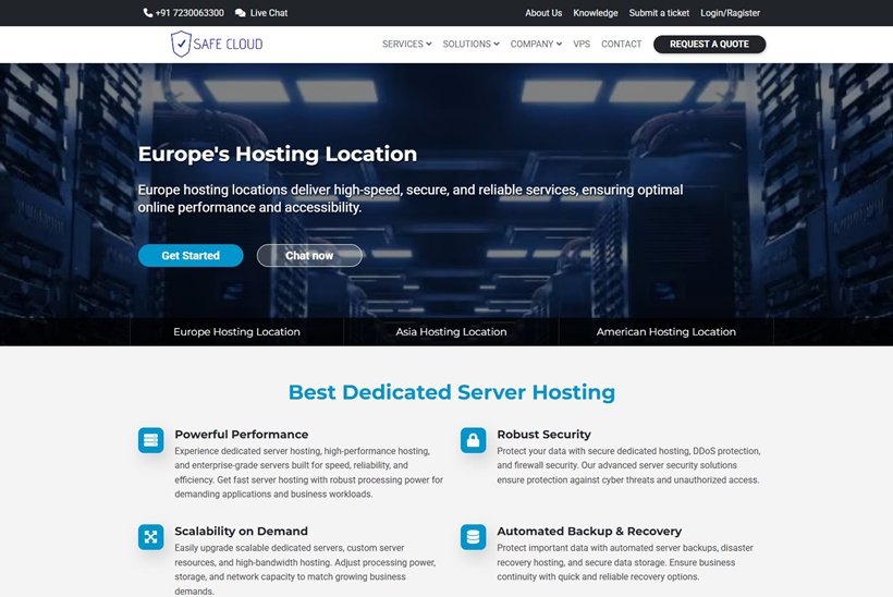 Safecloudonline.com Unveils High-Performance Dedicated and VPS Hosting with Global Datacenter Coverage