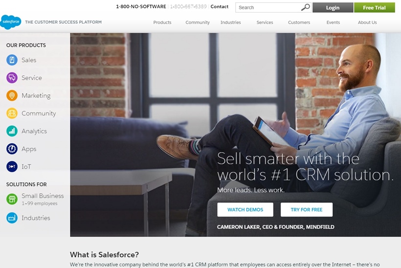 CRM Company Salesforce and Online File Sharing and Content Management Service Box Form Partnership